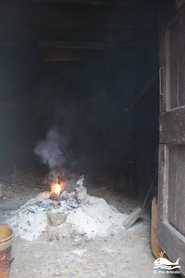 Piano inferiore della grà col fuoco acceso gra 1735